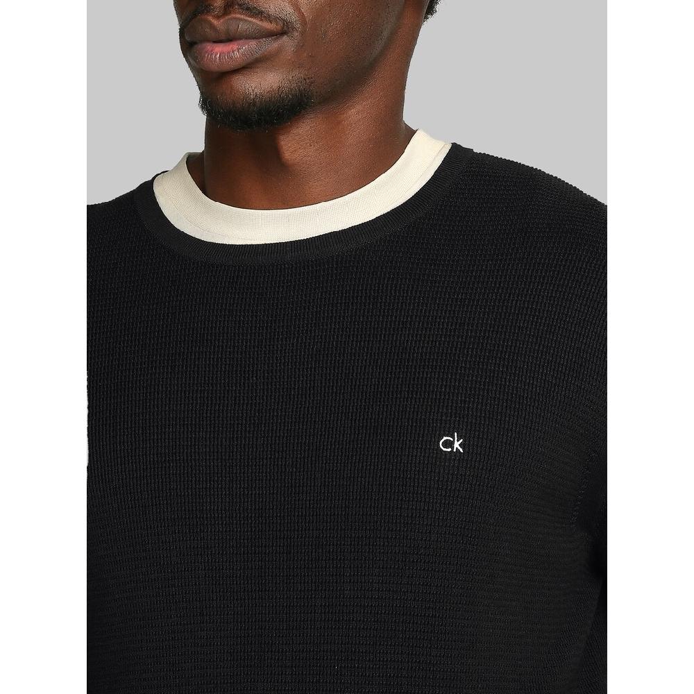Calvin Klein Rundhalspullover »MICRO WAFFLE TEXTURE CN SWEATER« Mit Waffelstruktur ▷ Kaufen