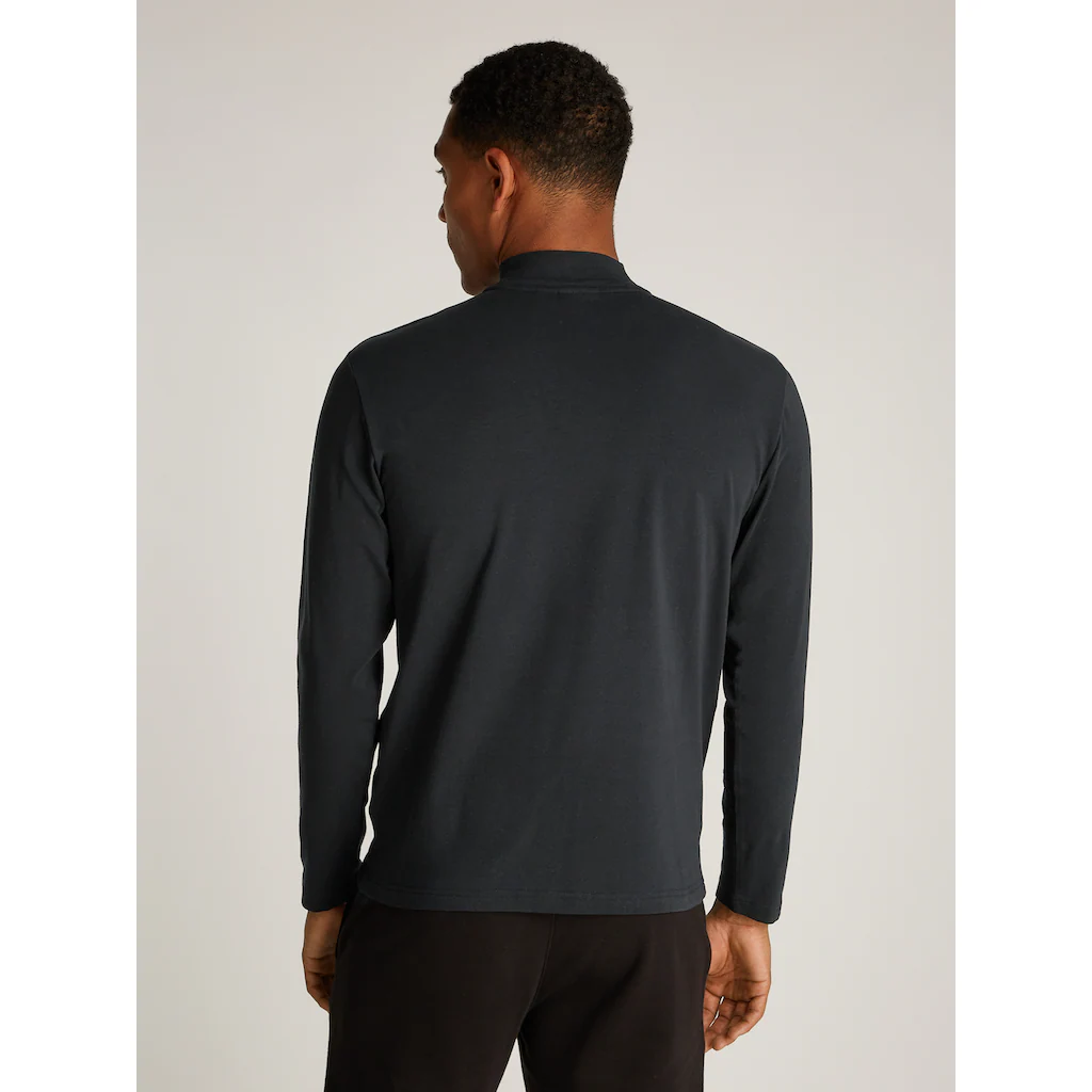 Calvin Klein Stehkragenshirt »NANO LOGO LS MOCK T-SHIRT« Mit Logoprint ▷ Für