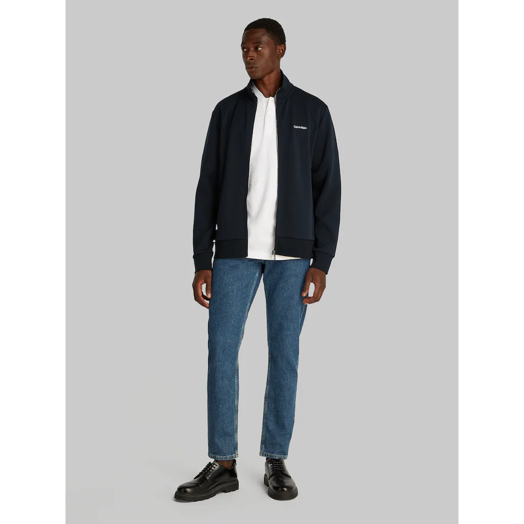 Calvin Klein Sweatshirt »MICRO LOGO MOCK NECK ZIP THROUGH« Mit Logo Auf Der Brust ▷ Kaufen