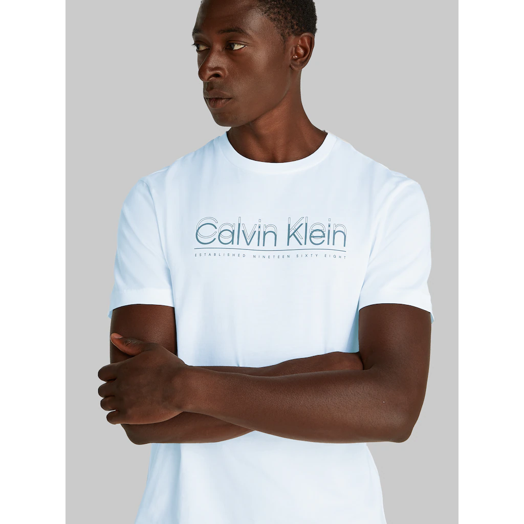 Calvin Klein T-Shirt »CP-DOUBLE LOGO T-SHIRT« Mit Großem Logoschriftzug ▷ Bestellen