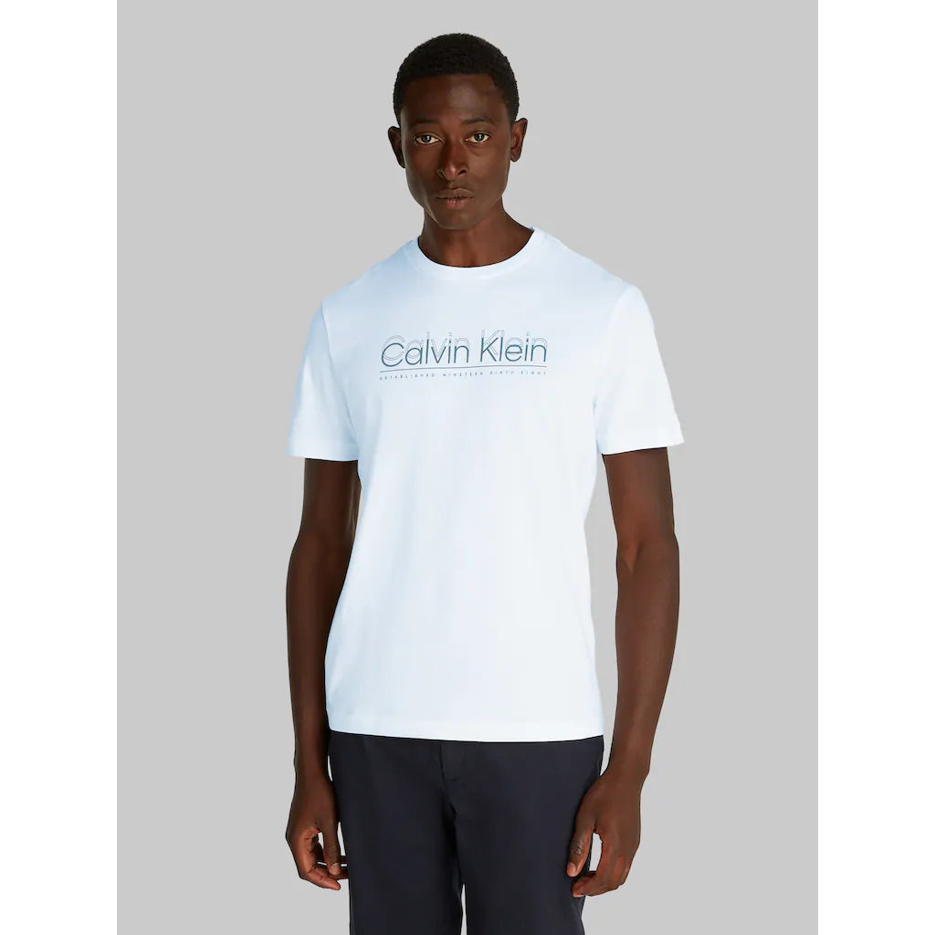 Calvin Klein T-Shirt »CP-DOUBLE LOGO T-SHIRT« mit großem Logoschriftzug ▷ bestellen