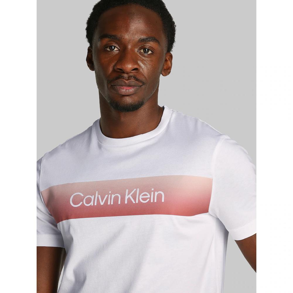 Calvin Klein T-Shirt »LINEAR OMBRE CHEST LOGO T-SHIRT« Mit Ombré-Logo-Druck ▷ Kaufen