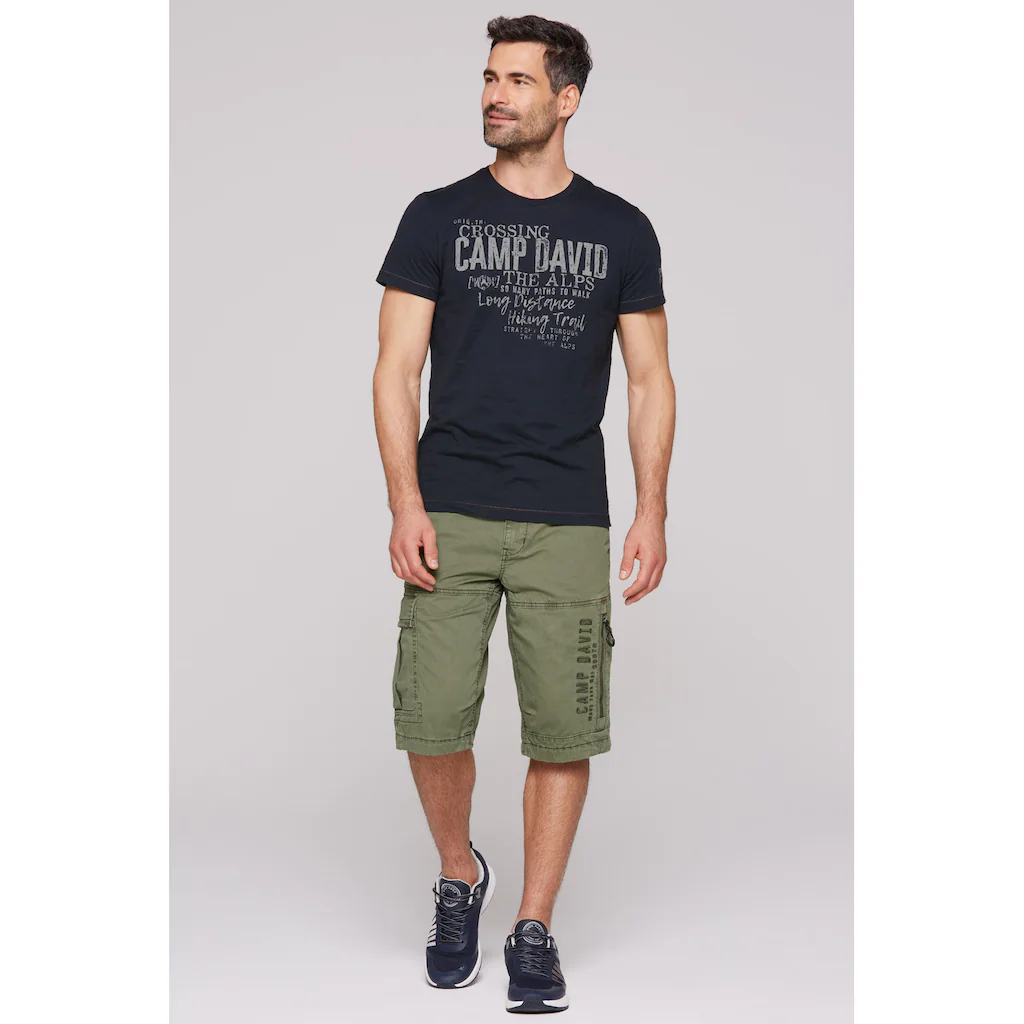 CAMP DAVID Cargoshorts Mit Bindeband
