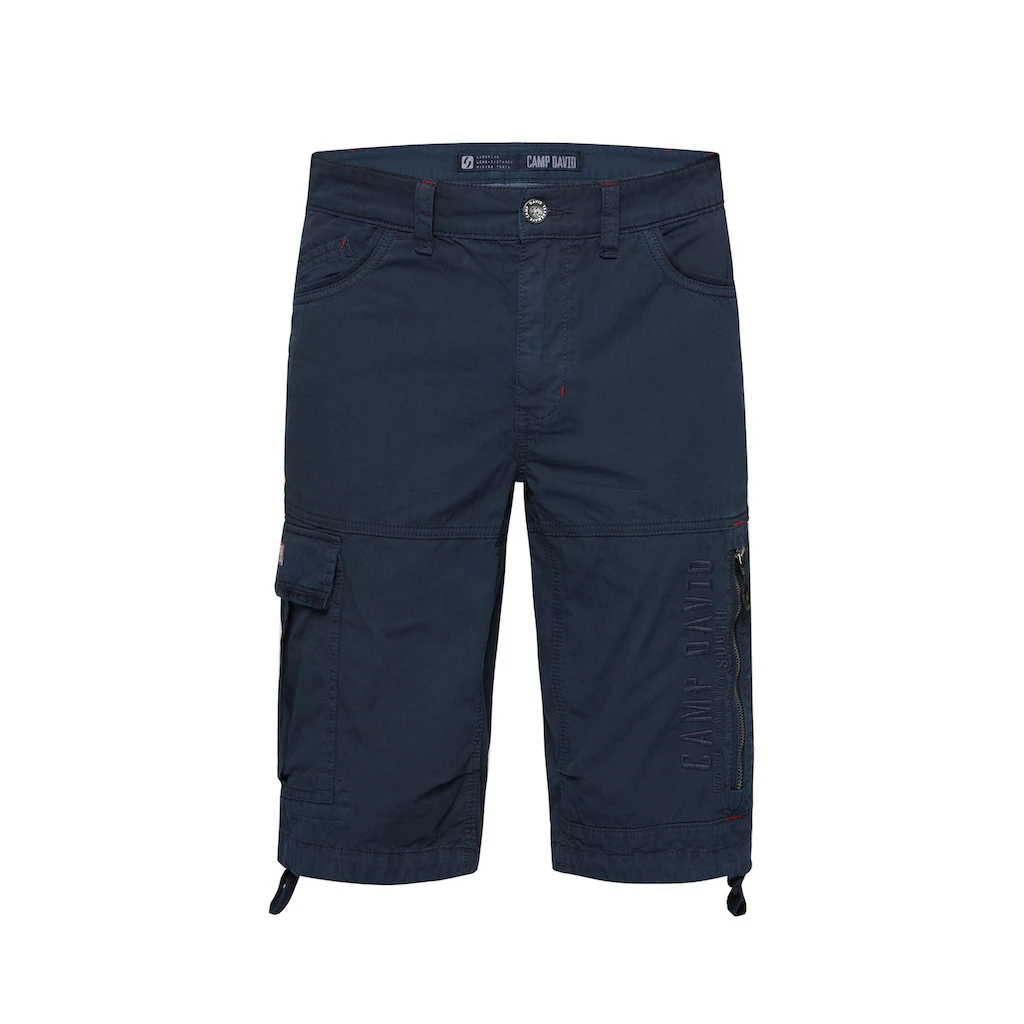 CAMP DAVID Cargoshorts Mit Bindeband Am Saum