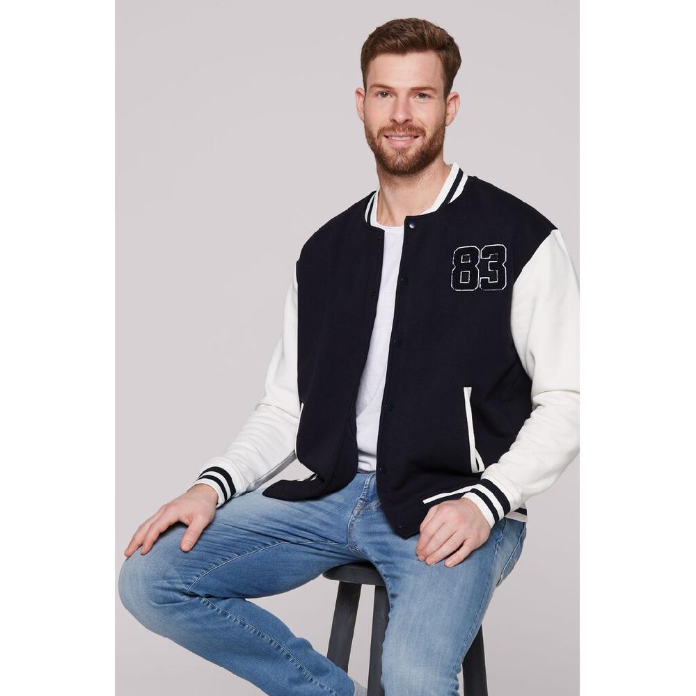CAMP DAVID Collegejacke ohne Kapuze mit Druckknöpfen ▷ kaufen