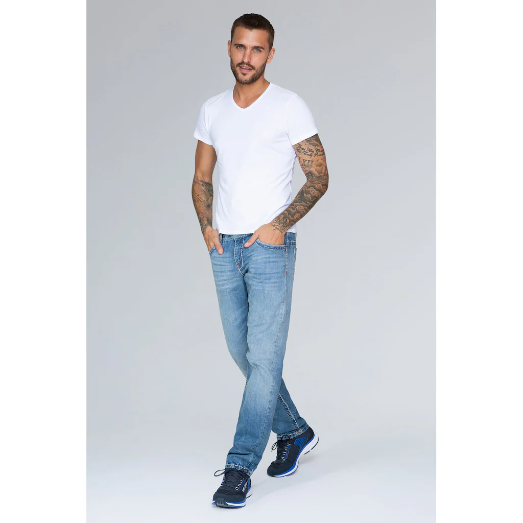 CAMP DAVID Comfort-fit-Jeans Mit Kontrast-Steppungen ▷ Bestellen