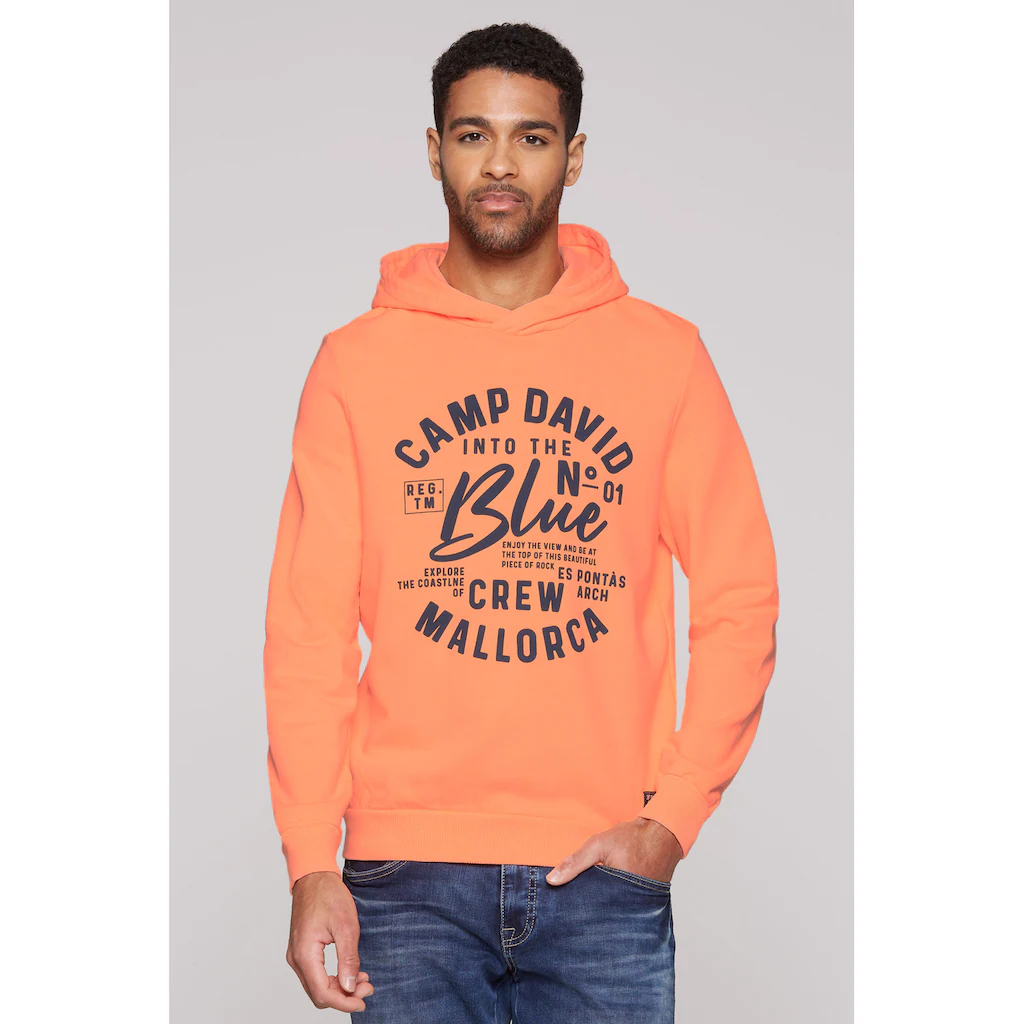 CAMP DAVID Kapuzensweatshirt aus Baumwolle