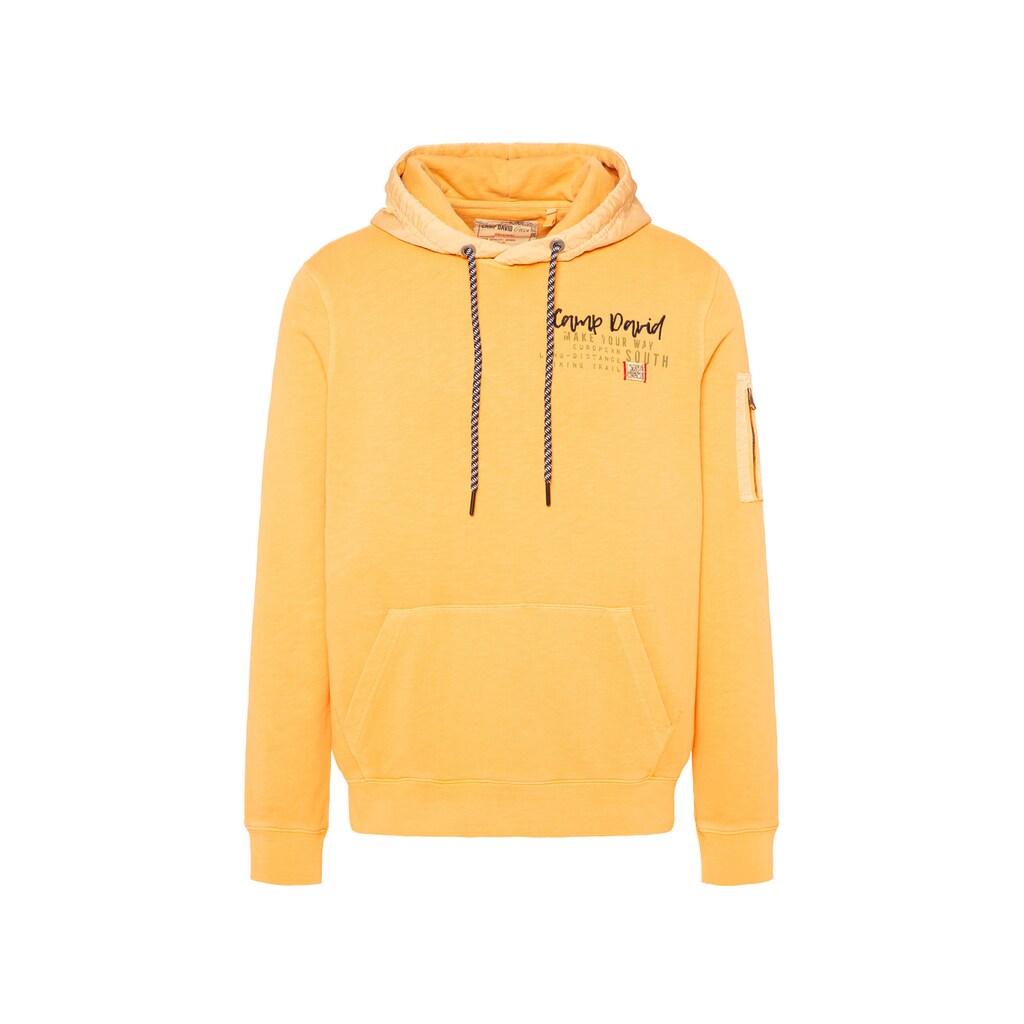 CAMP DAVID Kapuzensweatshirt Mit Ärmeltasche ▷ Für