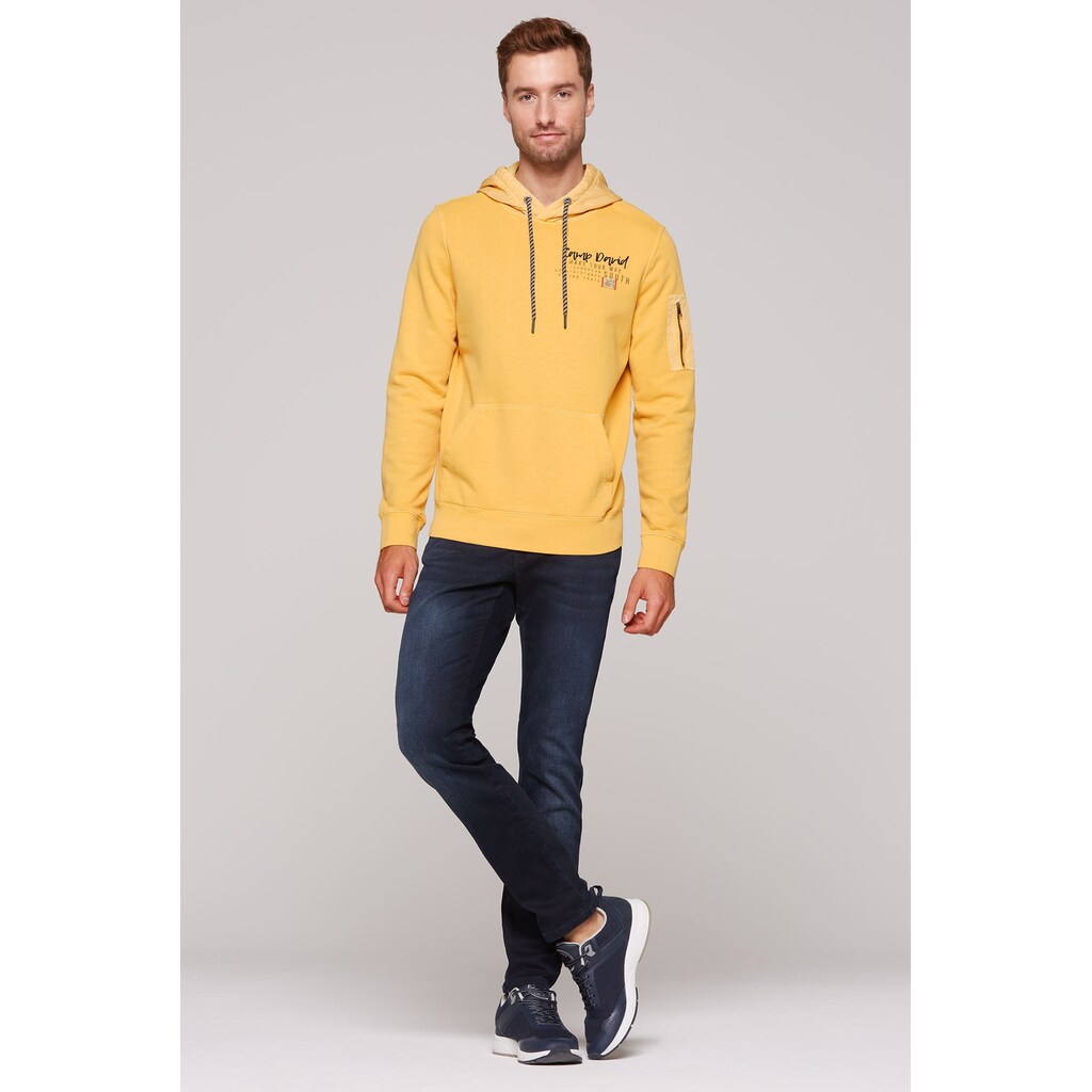CAMP DAVID Kapuzensweatshirt Mit Ärmeltasche ▷ Für