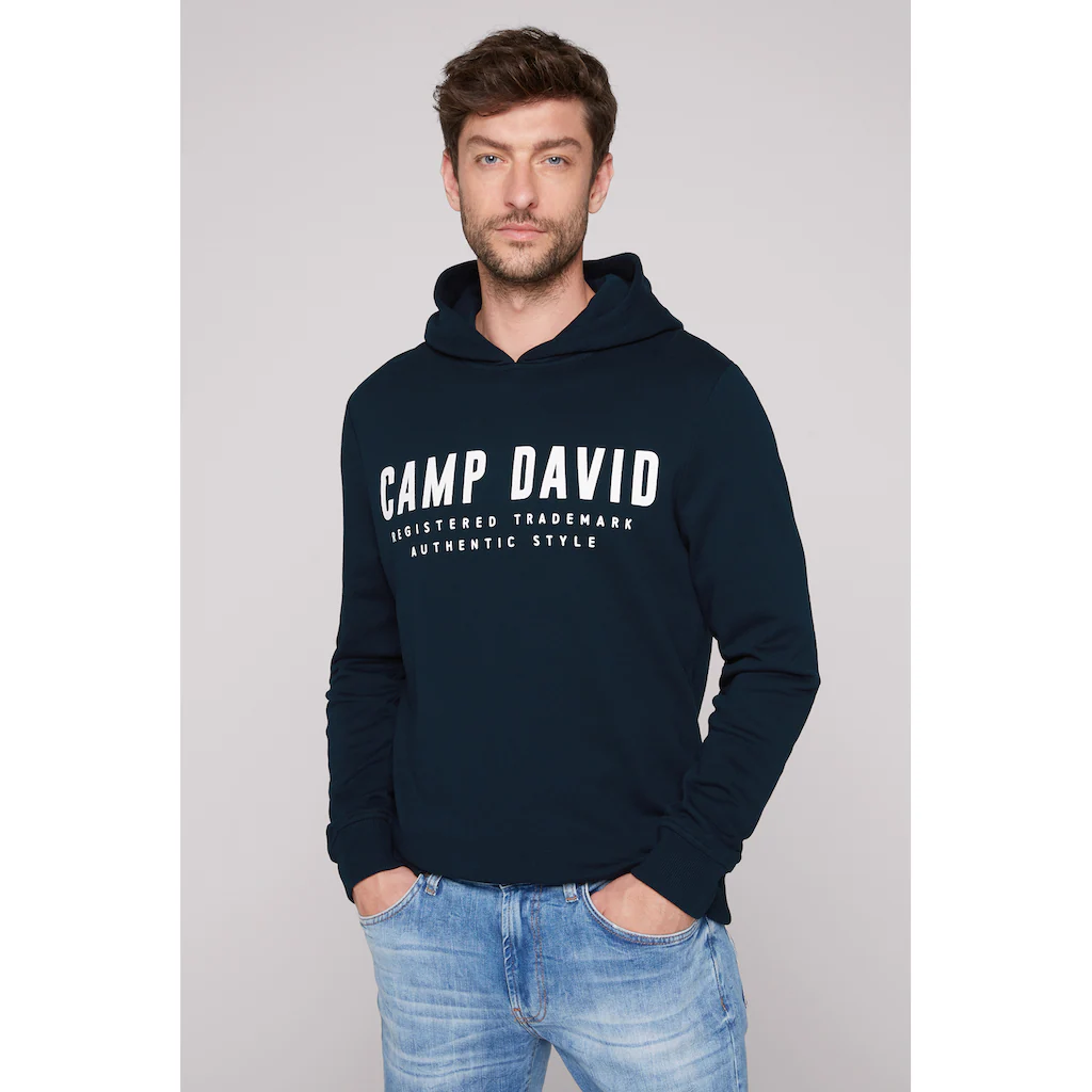 CAMP DAVID Kapuzensweatshirt mit Logo-Print ▷ für