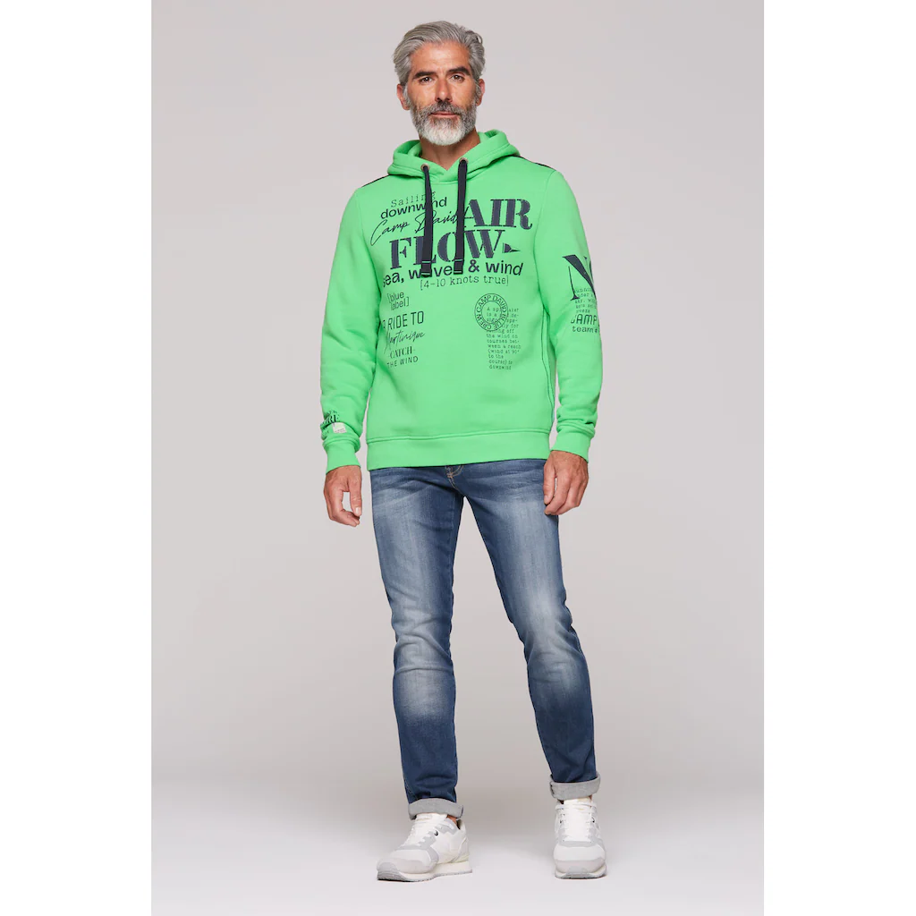 CAMP DAVID Kapuzensweatshirt Mit Rippbündchen ▷ Für