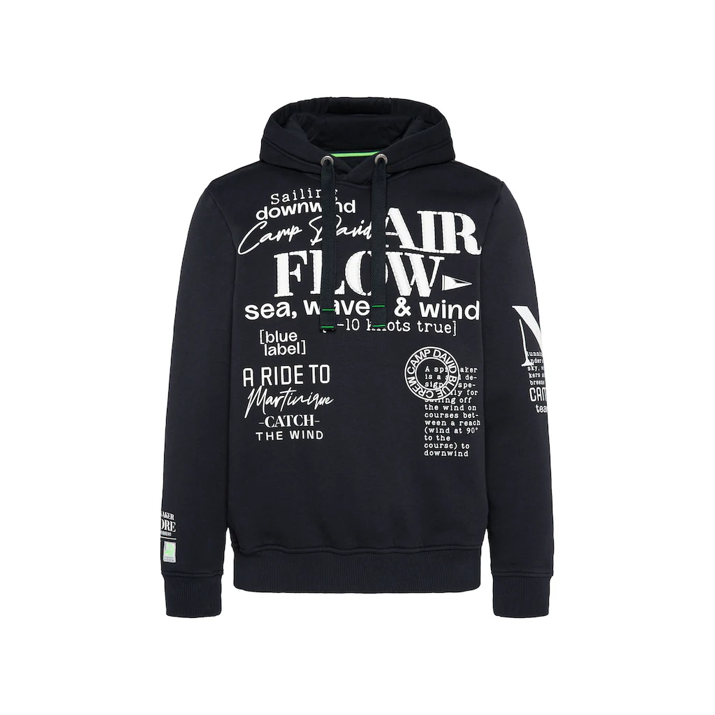 CAMP DAVID Kapuzensweatshirt Mit Rippbündchen ▷ Für