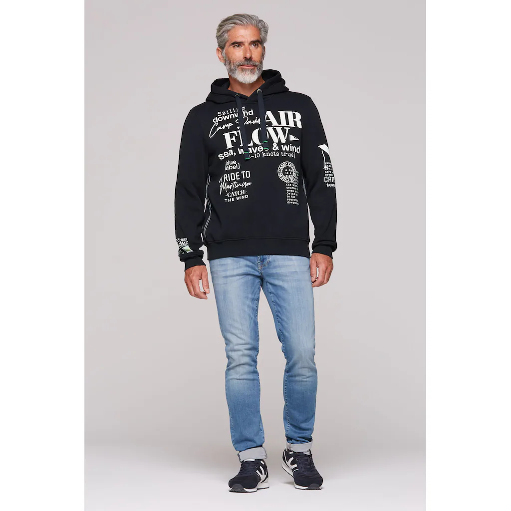 CAMP DAVID Kapuzensweatshirt Mit Rippbündchen ▷ Für