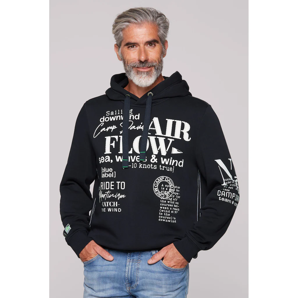 CAMP DAVID Kapuzensweatshirt mit Rippbündchen ▷ für