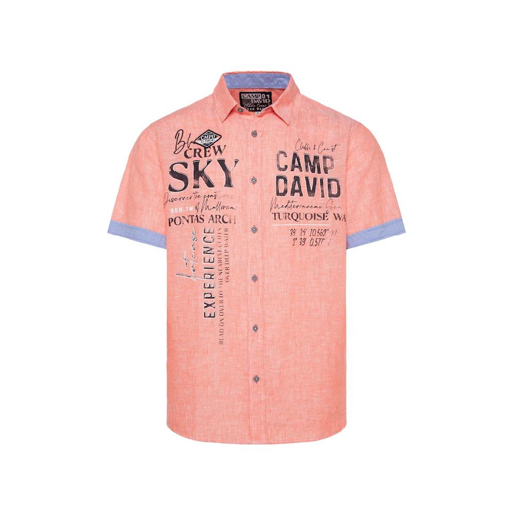 CAMP DAVID Kurzarmhemd Mit Kentkragen