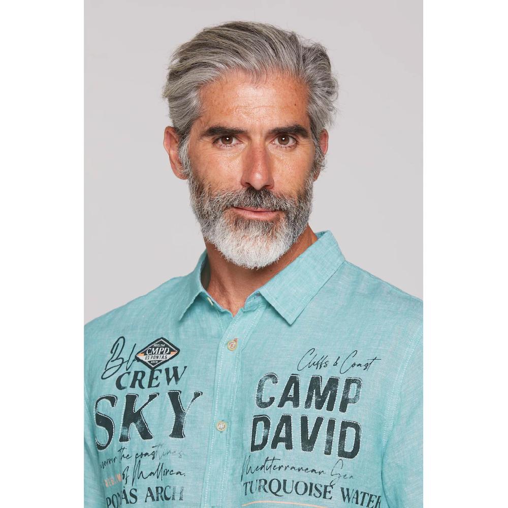 CAMP DAVID Kurzarmhemd Mit Kentkragen