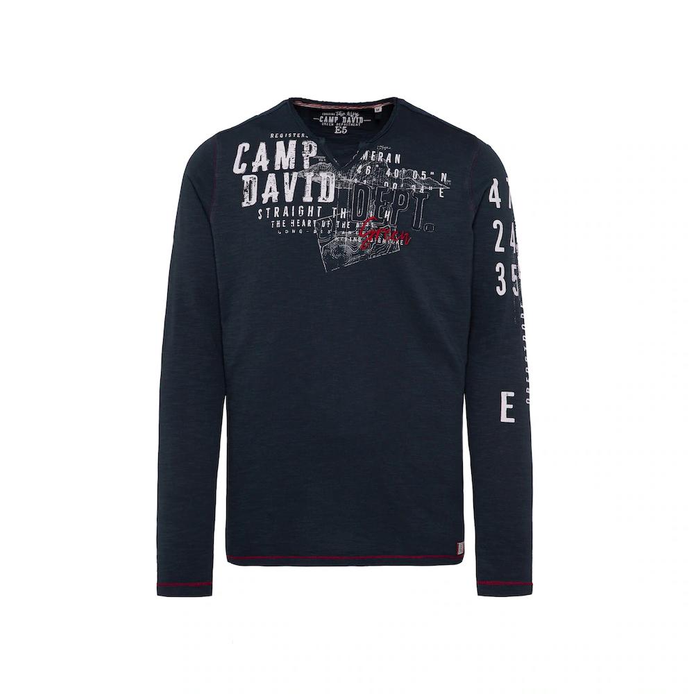 CAMP DAVID Langarmshirt Aus Baumwolle ▷ Bestellen