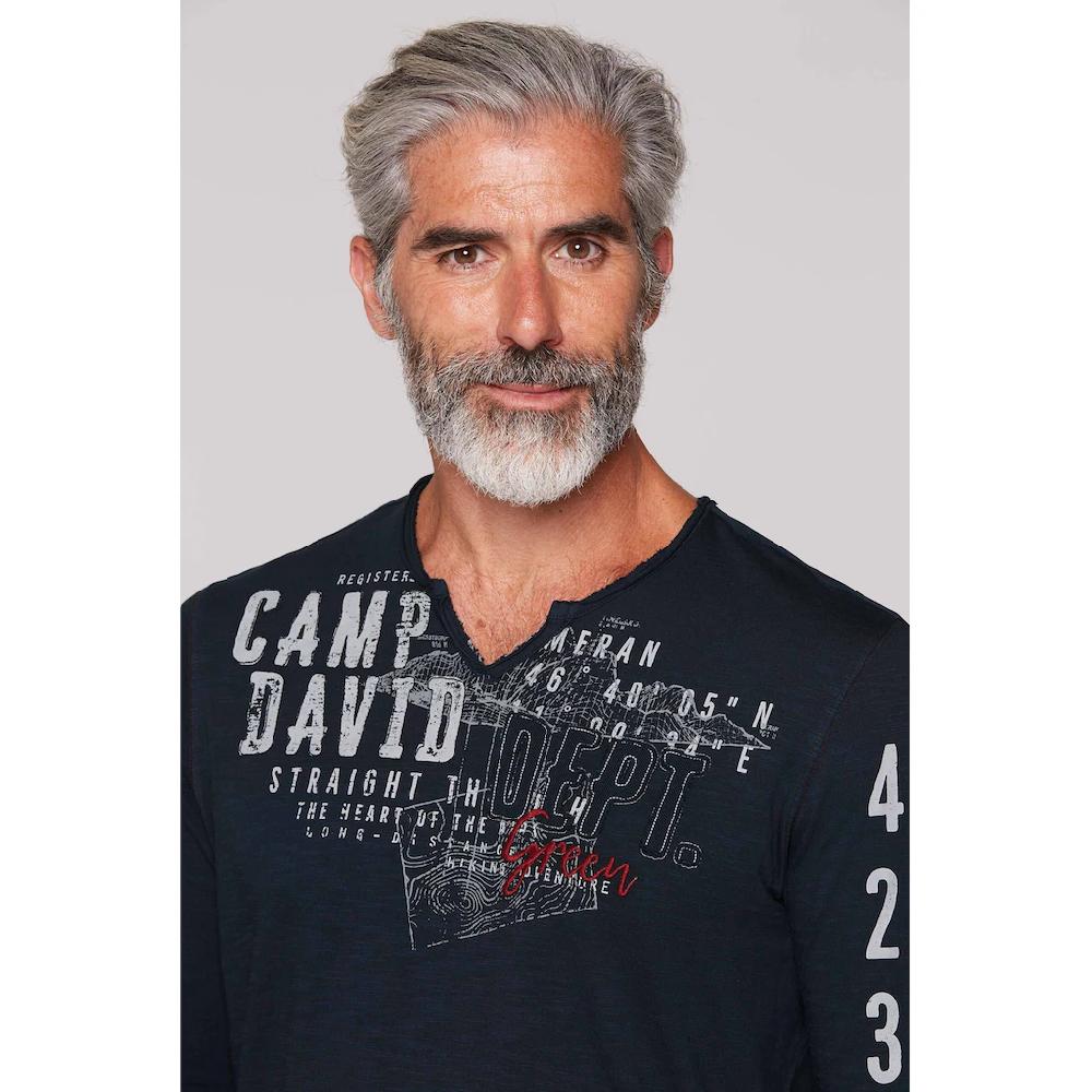 CAMP DAVID Langarmshirt Aus Baumwolle ▷ Bestellen