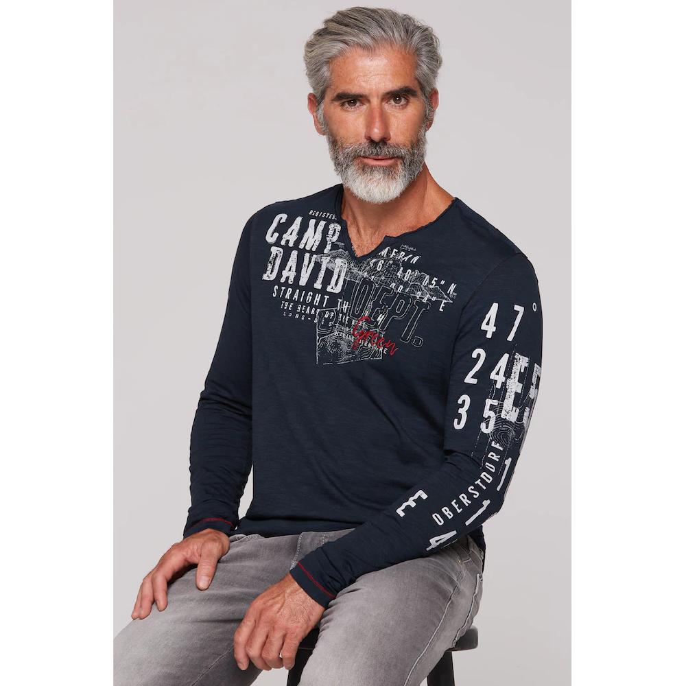 CAMP DAVID Langarmshirt aus Baumwolle ▷ bestellen