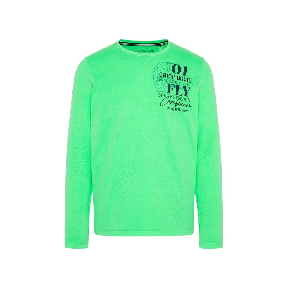 CAMP DAVID Langarmshirt Aus Baumwolle ▷ Für