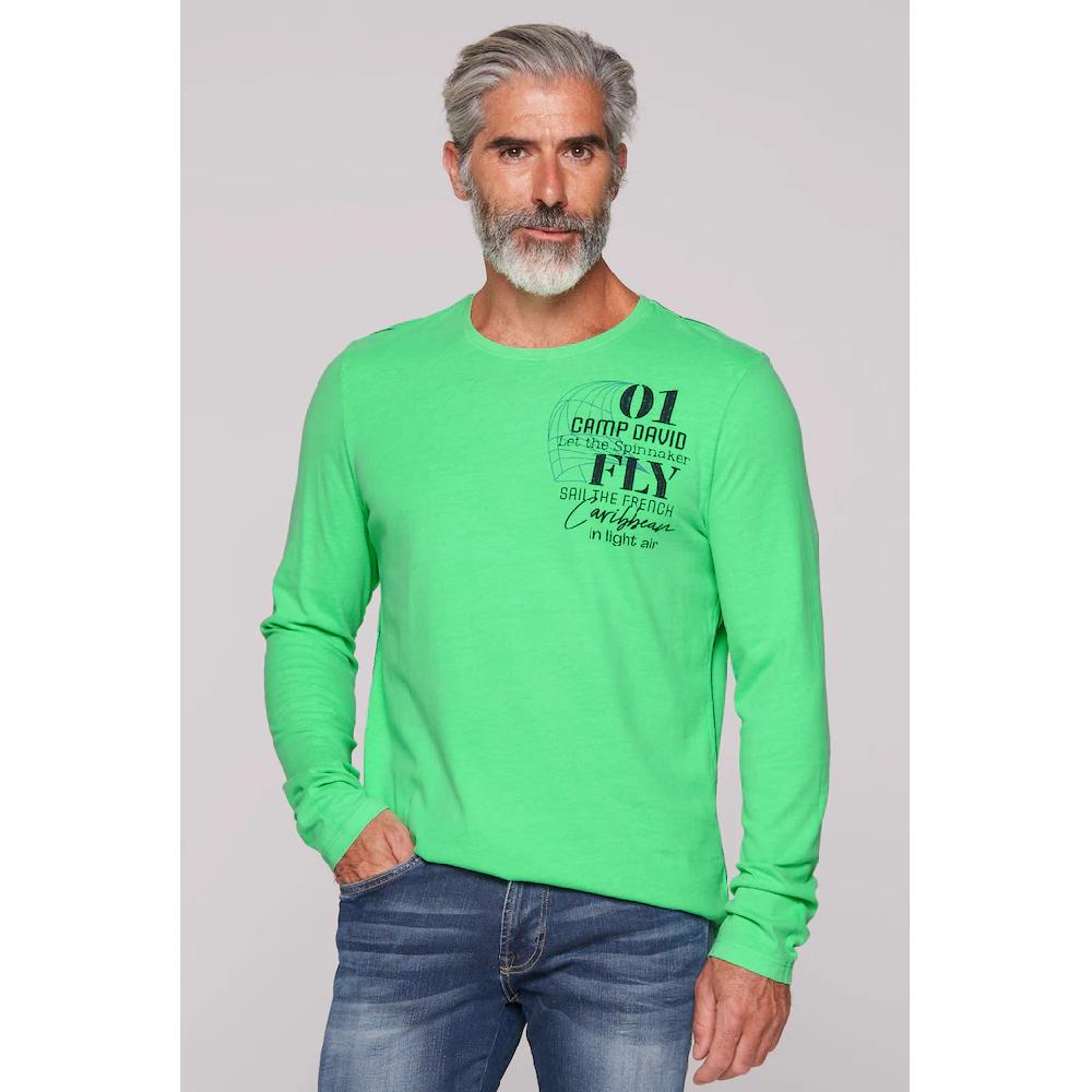 CAMP DAVID Langarmshirt aus Baumwolle ▷ für