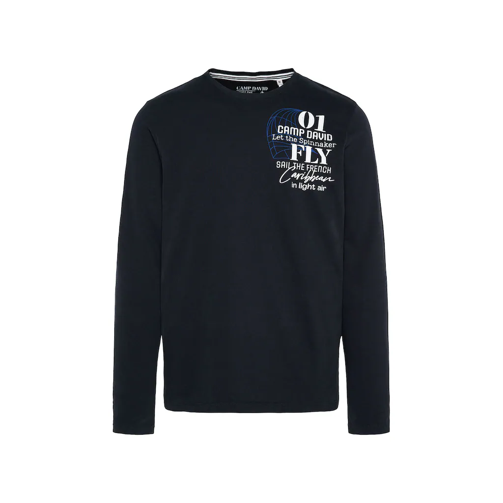 CAMP DAVID Langarmshirt Aus Baumwolle ▷ Kaufen
