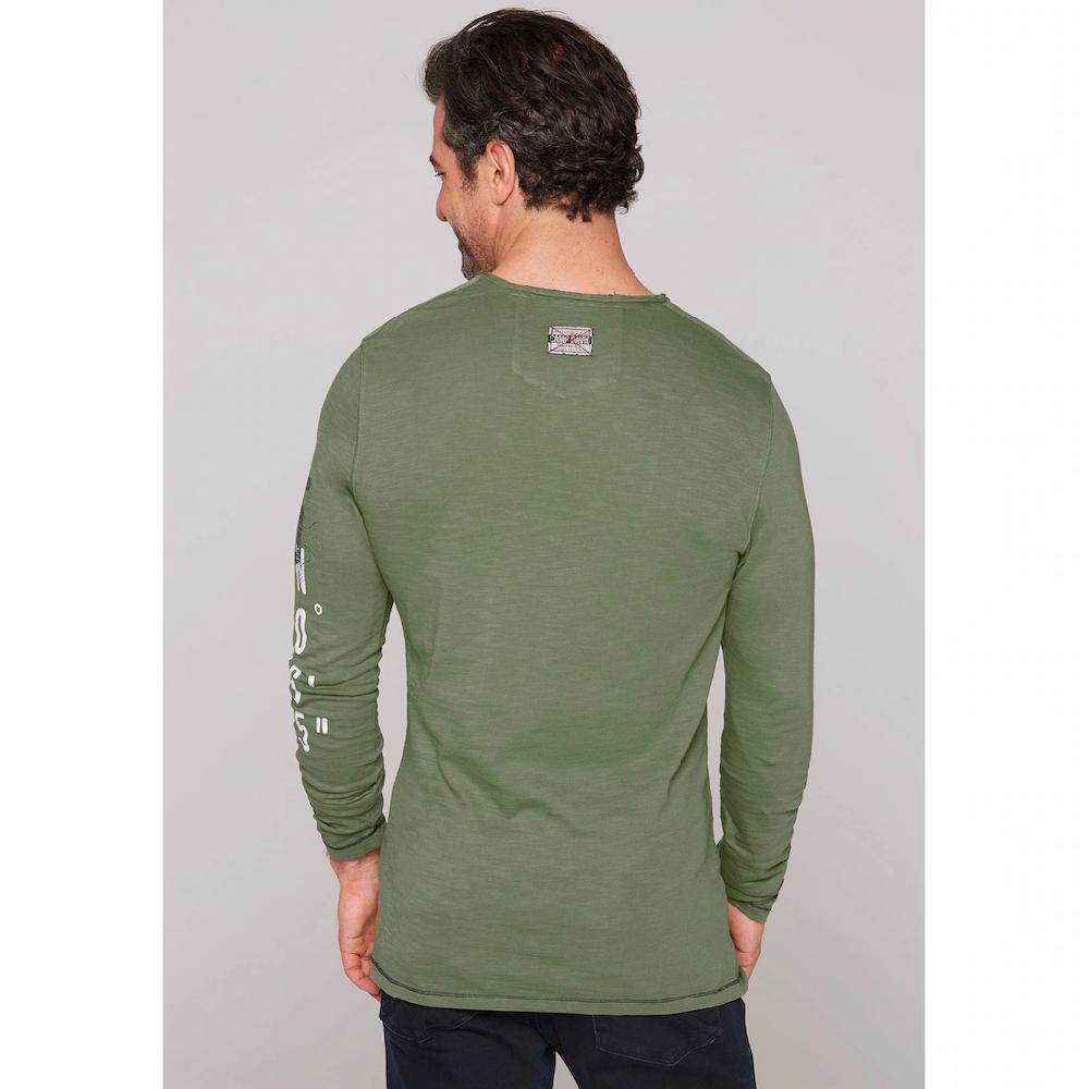 CAMP DAVID Langarmshirt Mit Offenen Kanten ▷ Bestellen