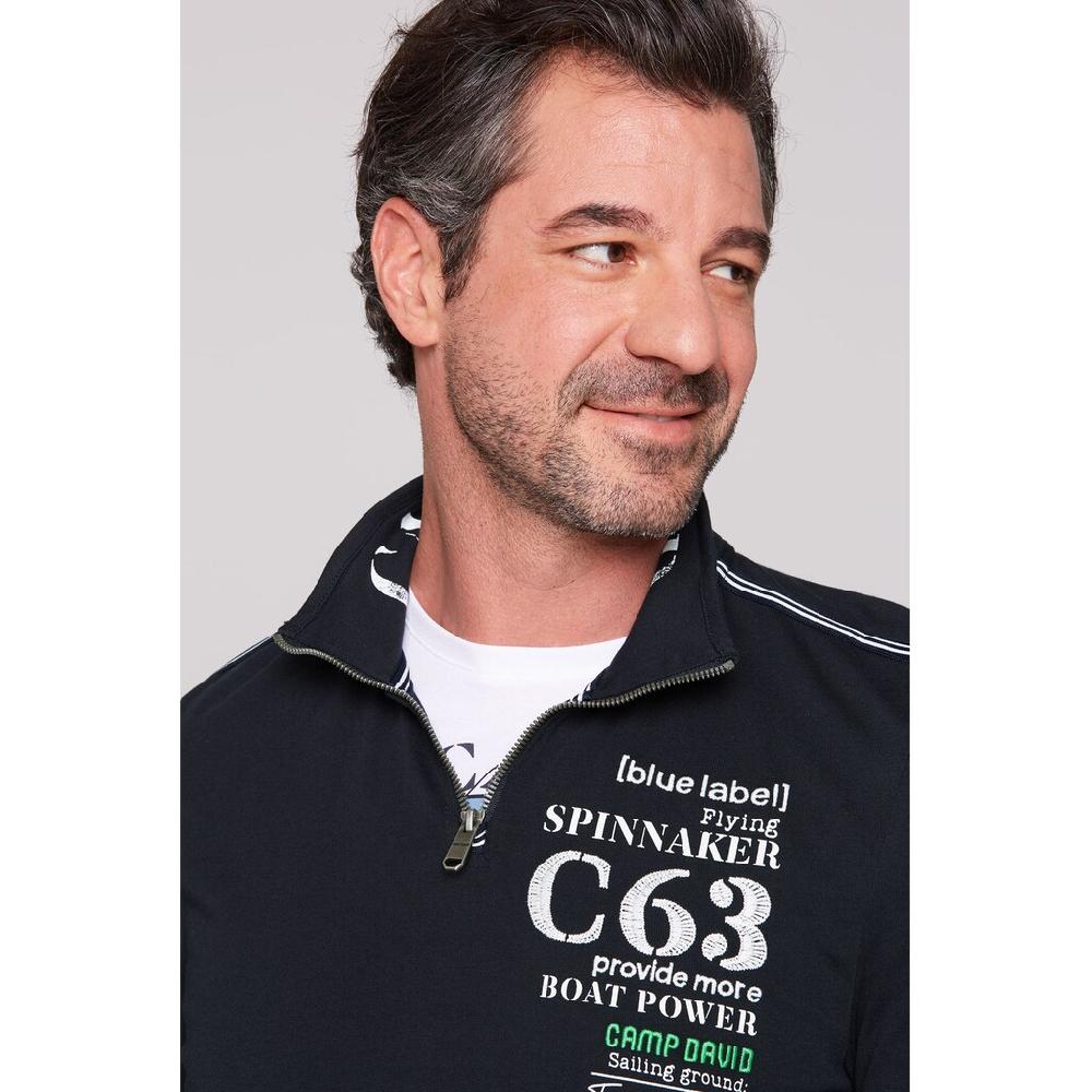CAMP DAVID Langarmshirt Mit Stickerei ▷ Kaufen