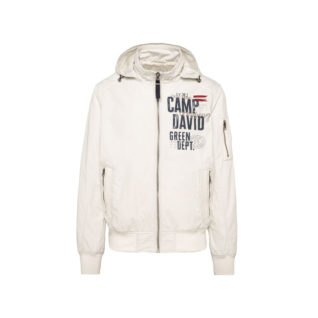 CAMP DAVID Outdoorjacke Mit Kapuze Mit Ärmeltasche ▷ Für