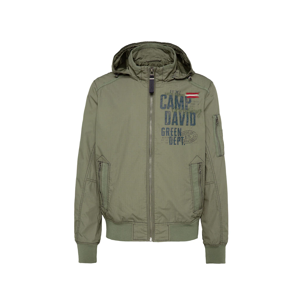 CAMP DAVID Outdoorjacke Mit Kapuze Mit Ärmeltasche ▷ Kaufen