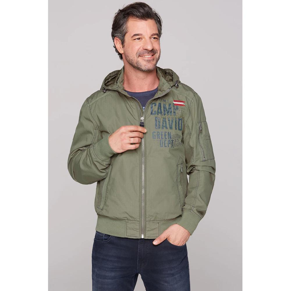 CAMP DAVID Outdoorjacke mit Kapuze mit Ärmeltasche ▷ kaufen