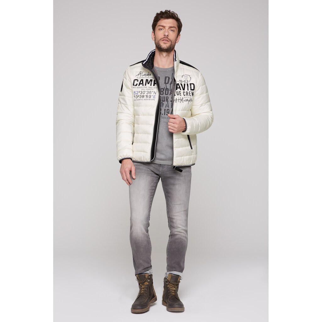 CAMP DAVID Outdoorjacke Ohne Kapuze Mit Elastischem Saumabschluss ▷ Kaufen