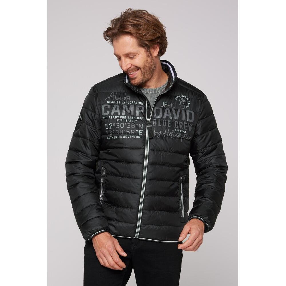 CAMP DAVID Outdoorjacke ohne Kapuze mit elastischem Saumabschluss ▷ für