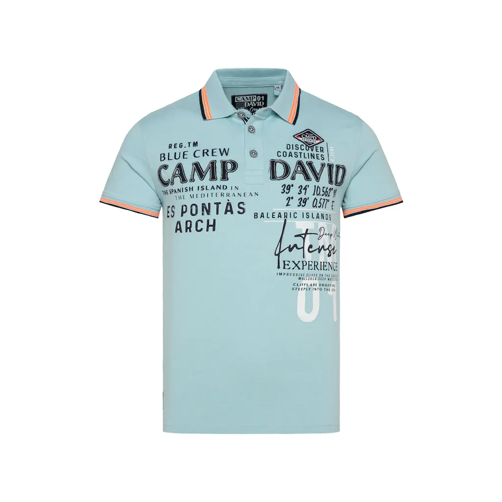 CAMP DAVID Poloshirt Aus Baumwolle