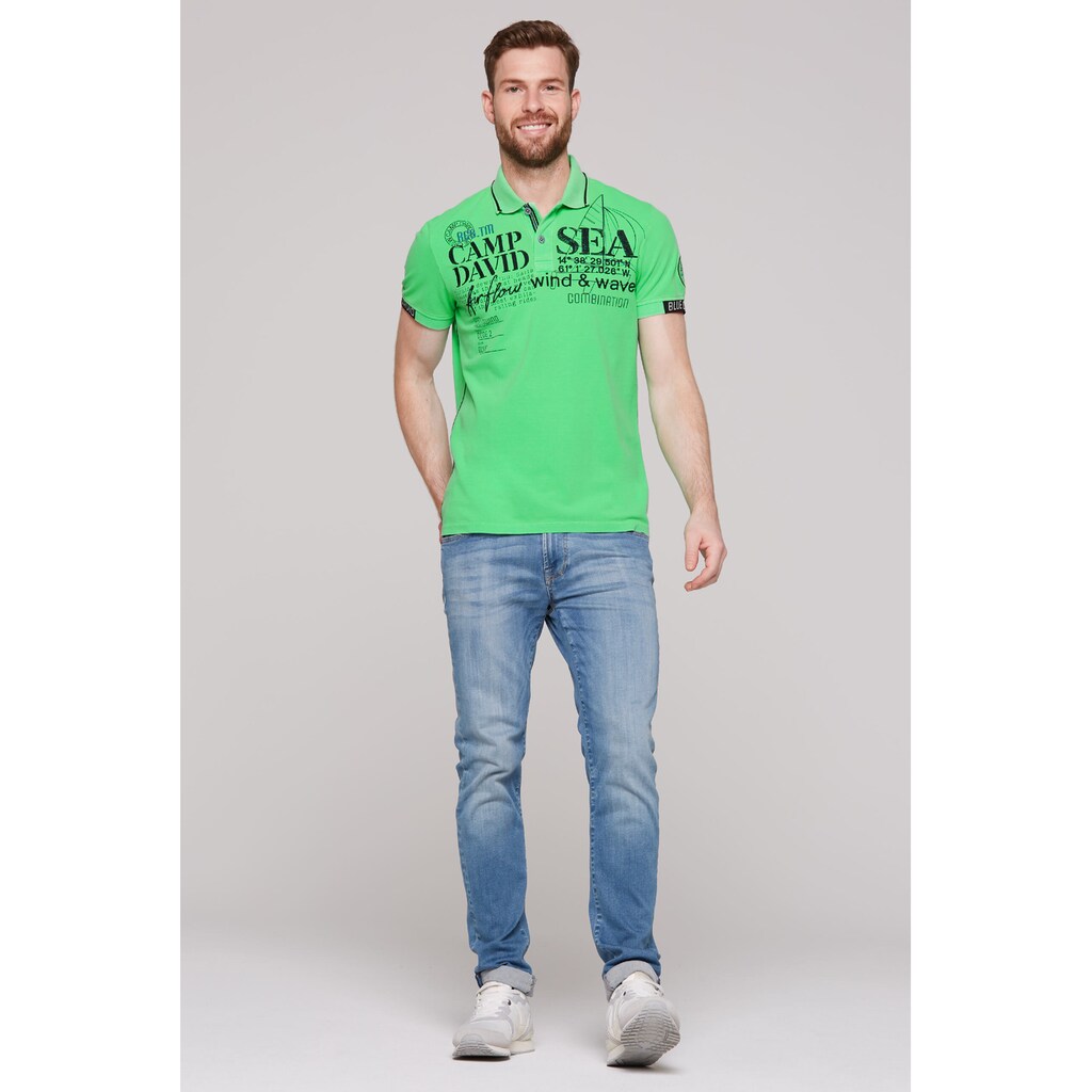 CAMP DAVID Poloshirt Aus Baumwolle ▷ Bestellen