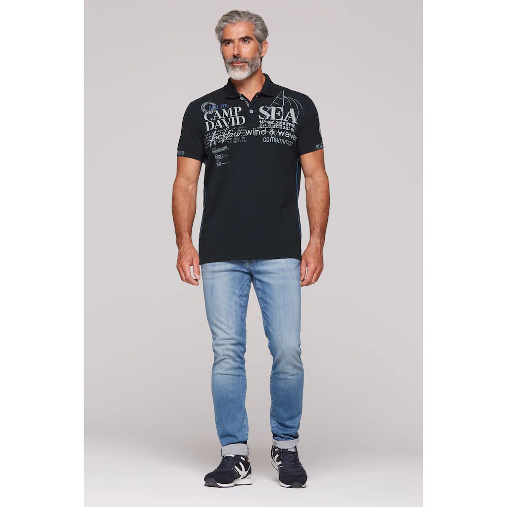 CAMP DAVID Poloshirt Aus Baumwolle ▷ Kaufen