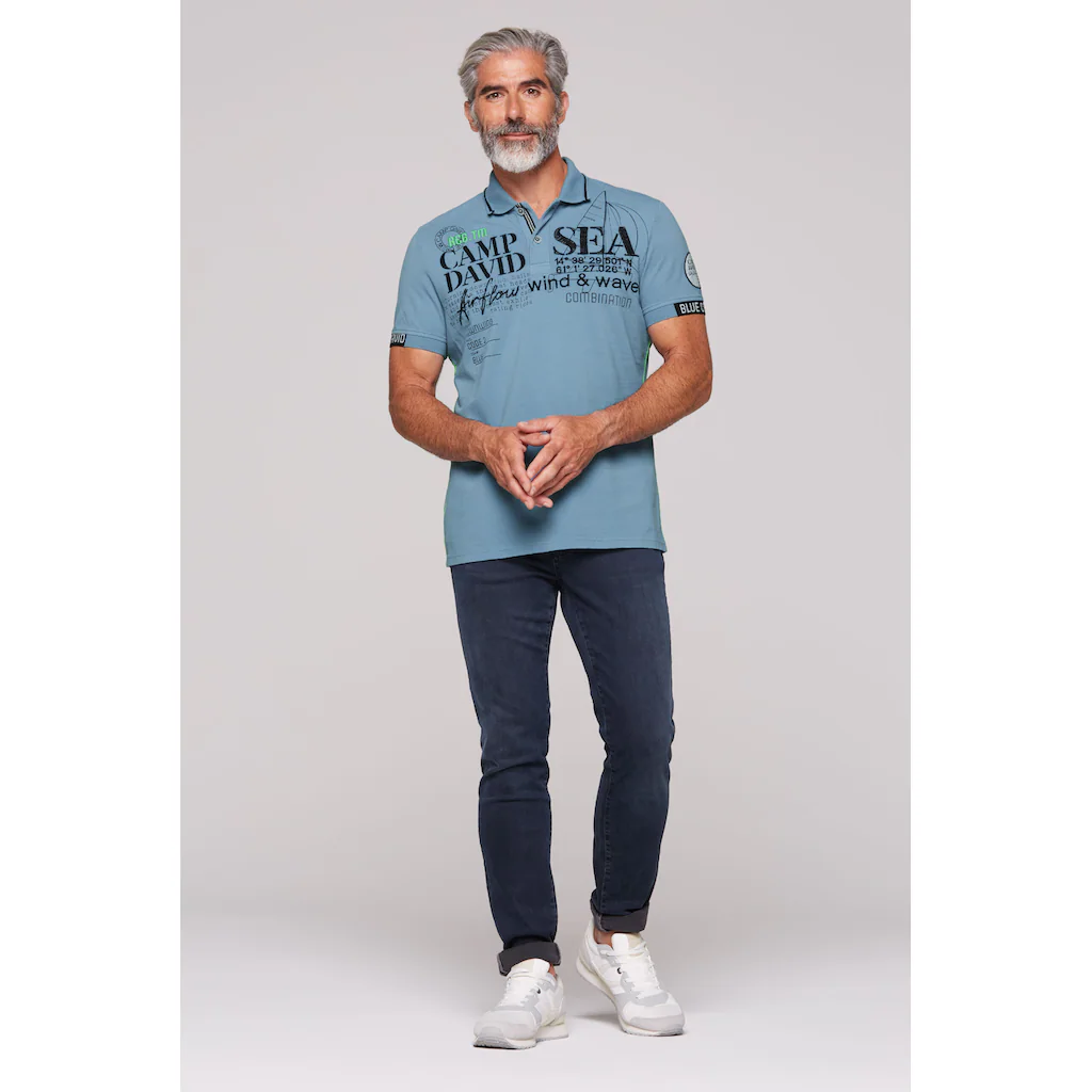CAMP DAVID Poloshirt Aus Baumwolle ▷ Kaufen