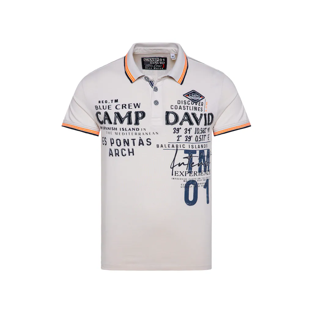 CAMP DAVID Poloshirt Aus Baumwolle