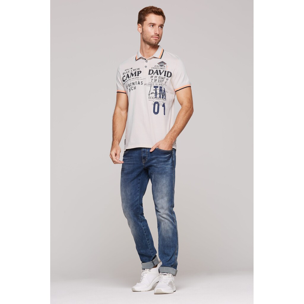 CAMP DAVID Poloshirt Aus Baumwolle