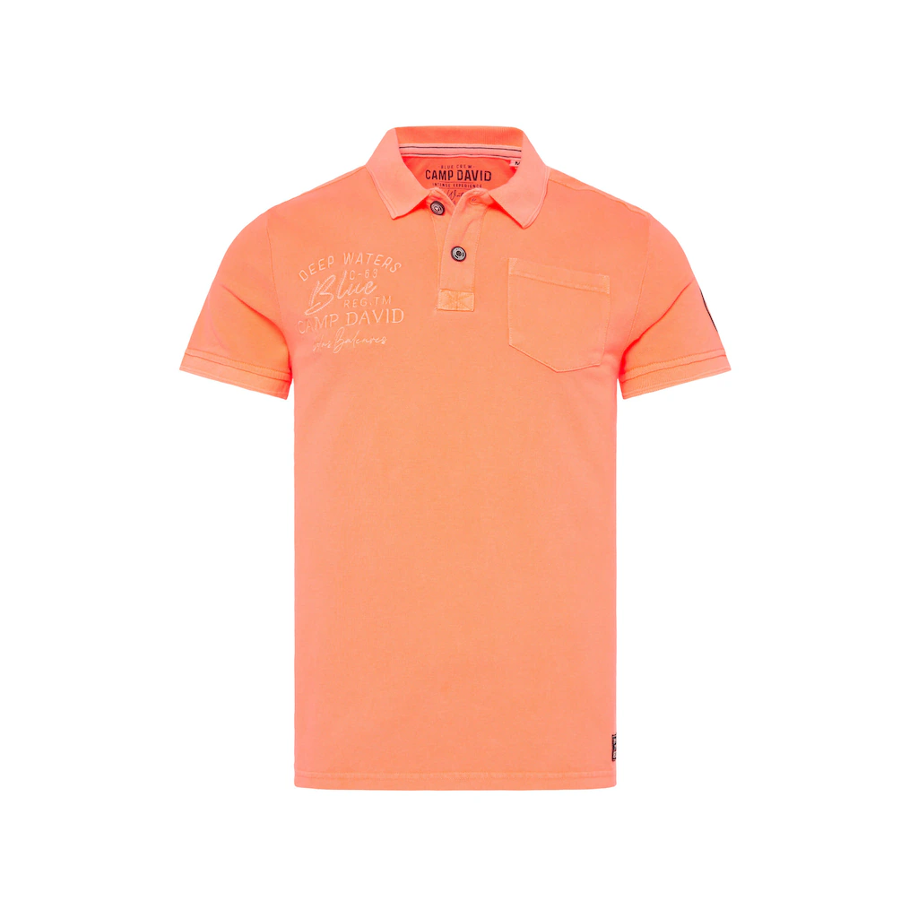 CAMP DAVID Poloshirt Mit Brusttasche