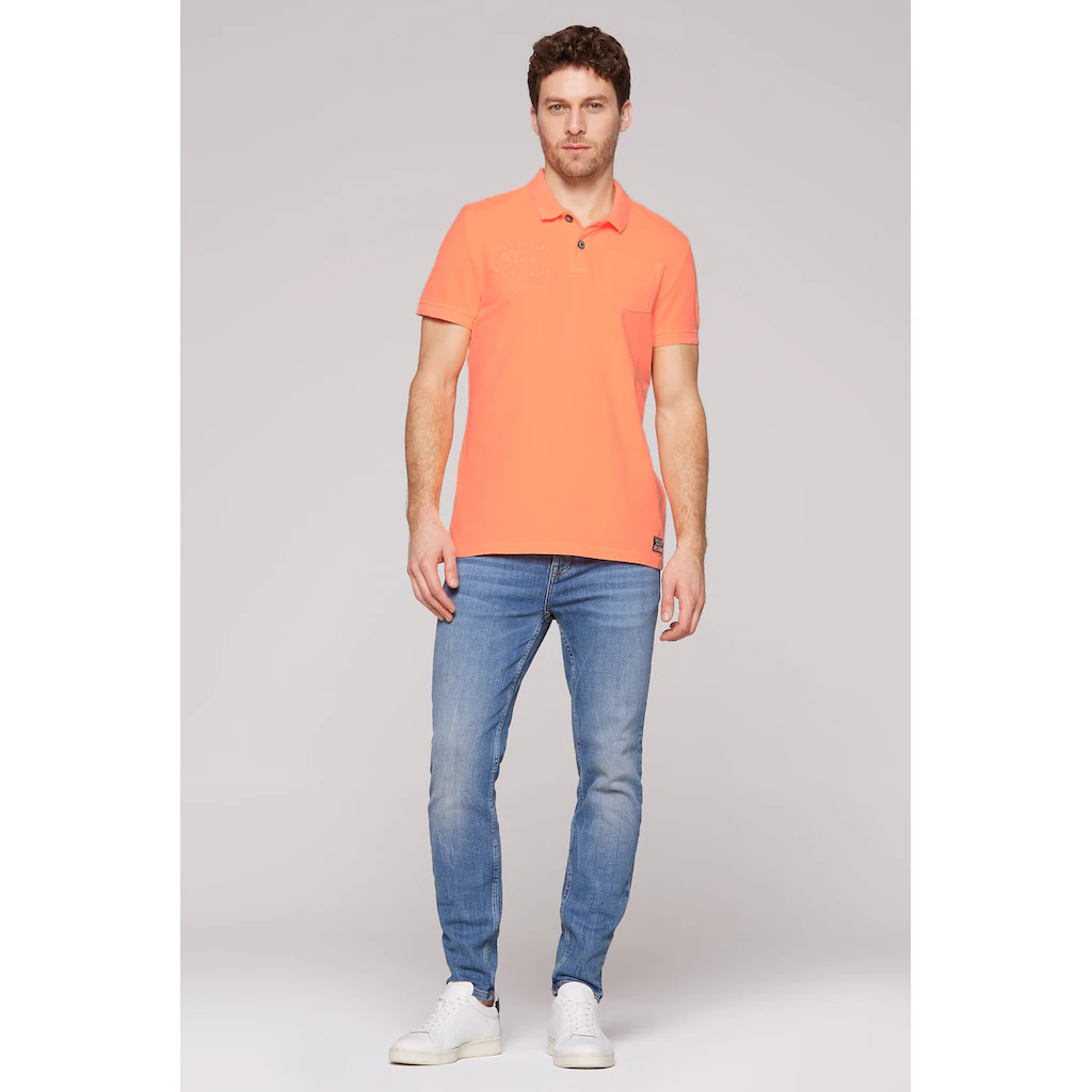 CAMP DAVID Poloshirt Mit Brusttasche