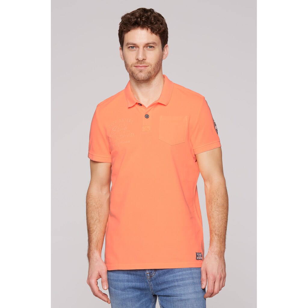 CAMP DAVID Poloshirt mit Brusttasche
