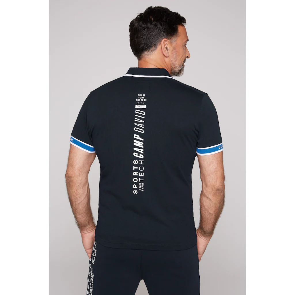 CAMP DAVID Poloshirt Mit Kontrastreichen Details ▷ Für
