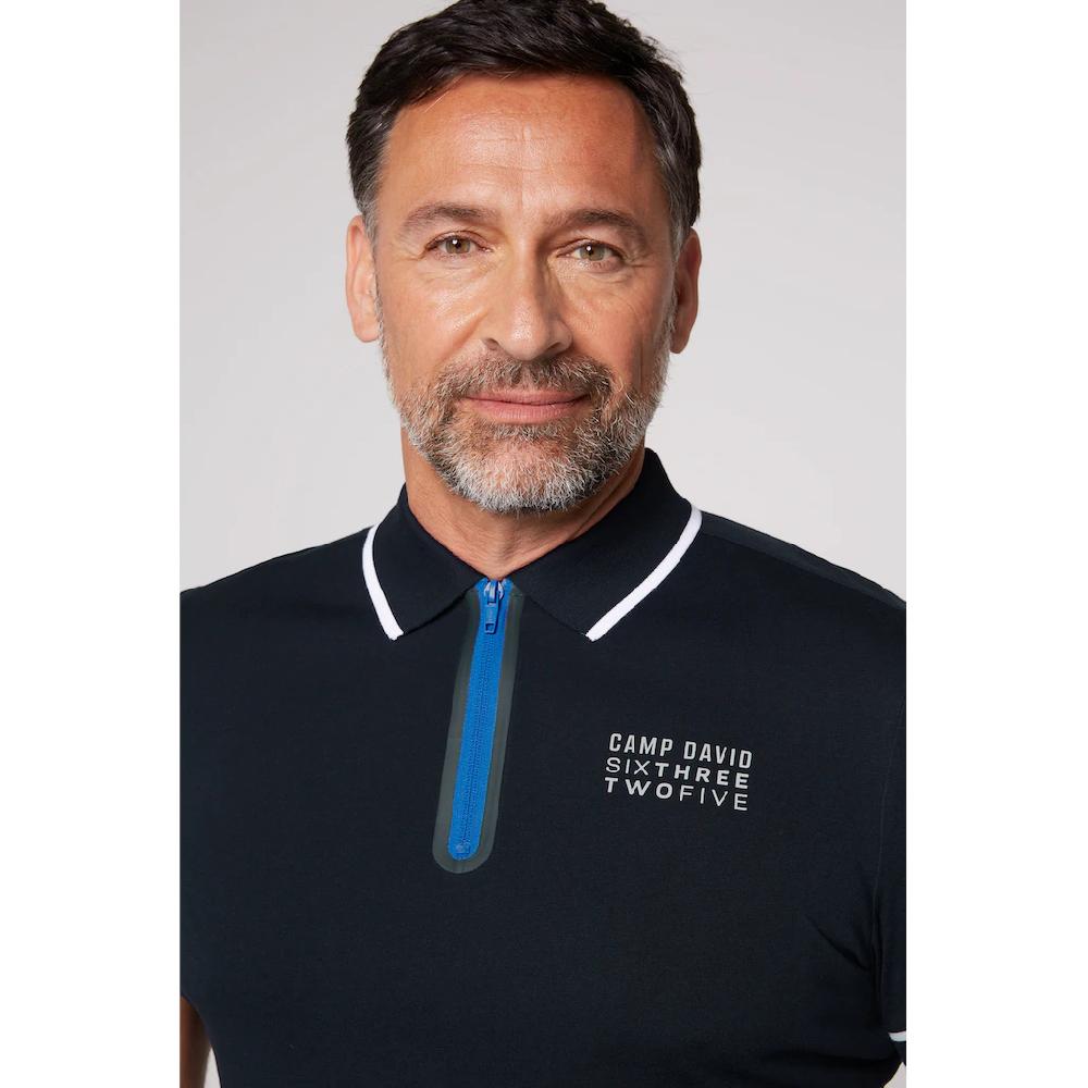 CAMP DAVID Poloshirt Mit Kontrastreichen Details ▷ Für