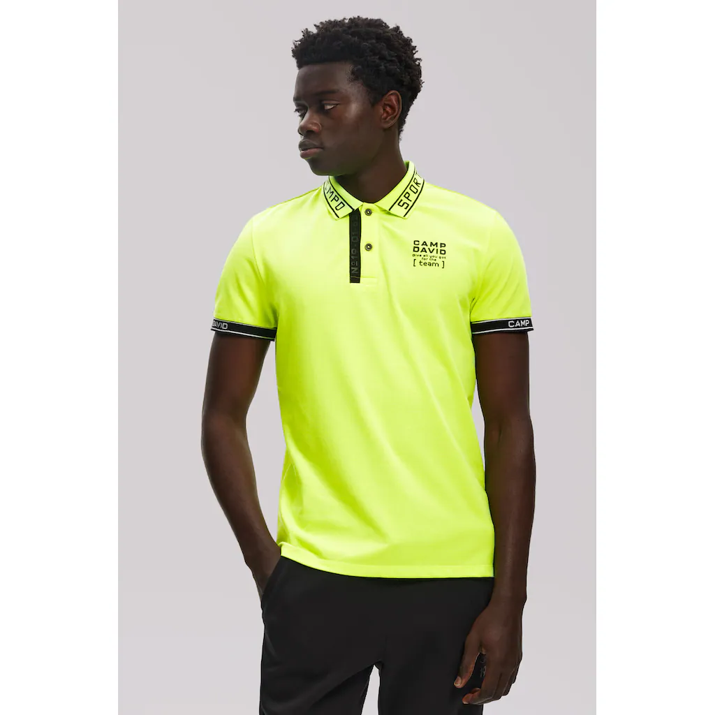CAMP DAVID Poloshirt Mit Seitenschlitze ▷ Für