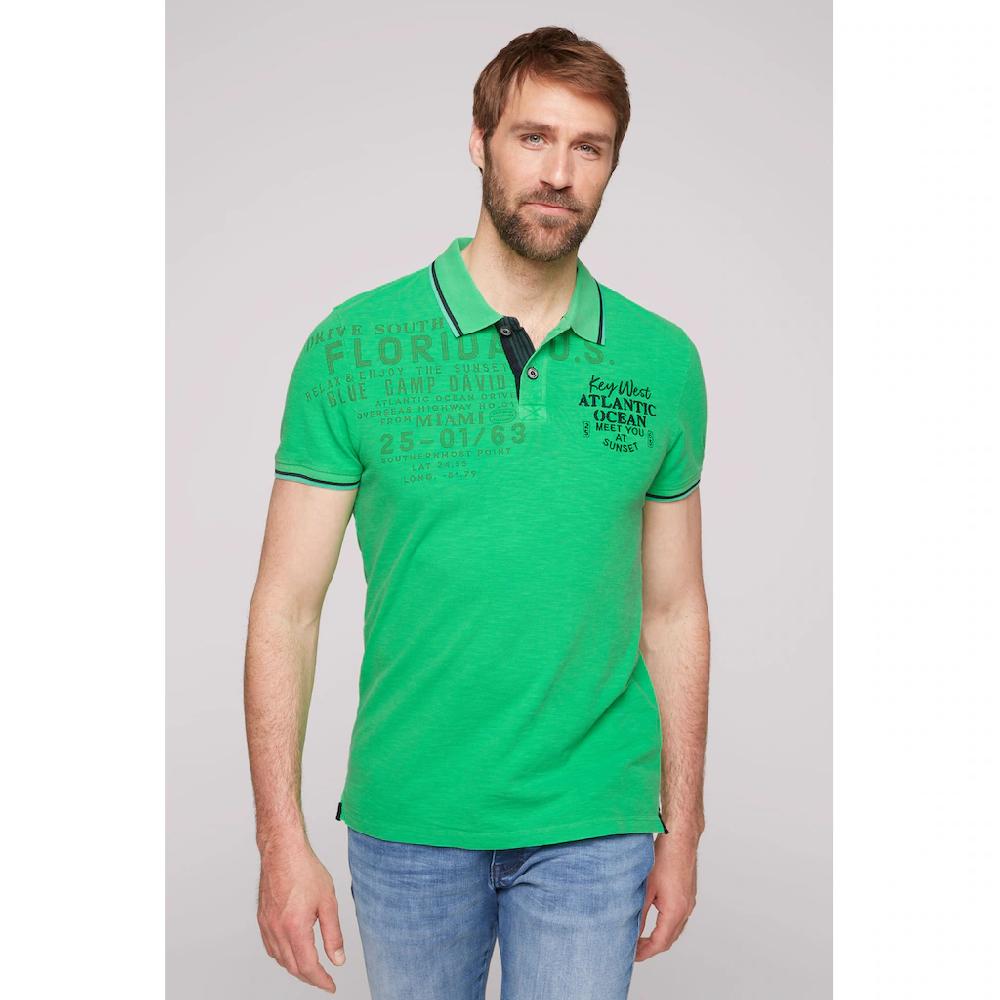 CAMP DAVID Poloshirt mit stylischem Seitenschlitz ▷ bestellen