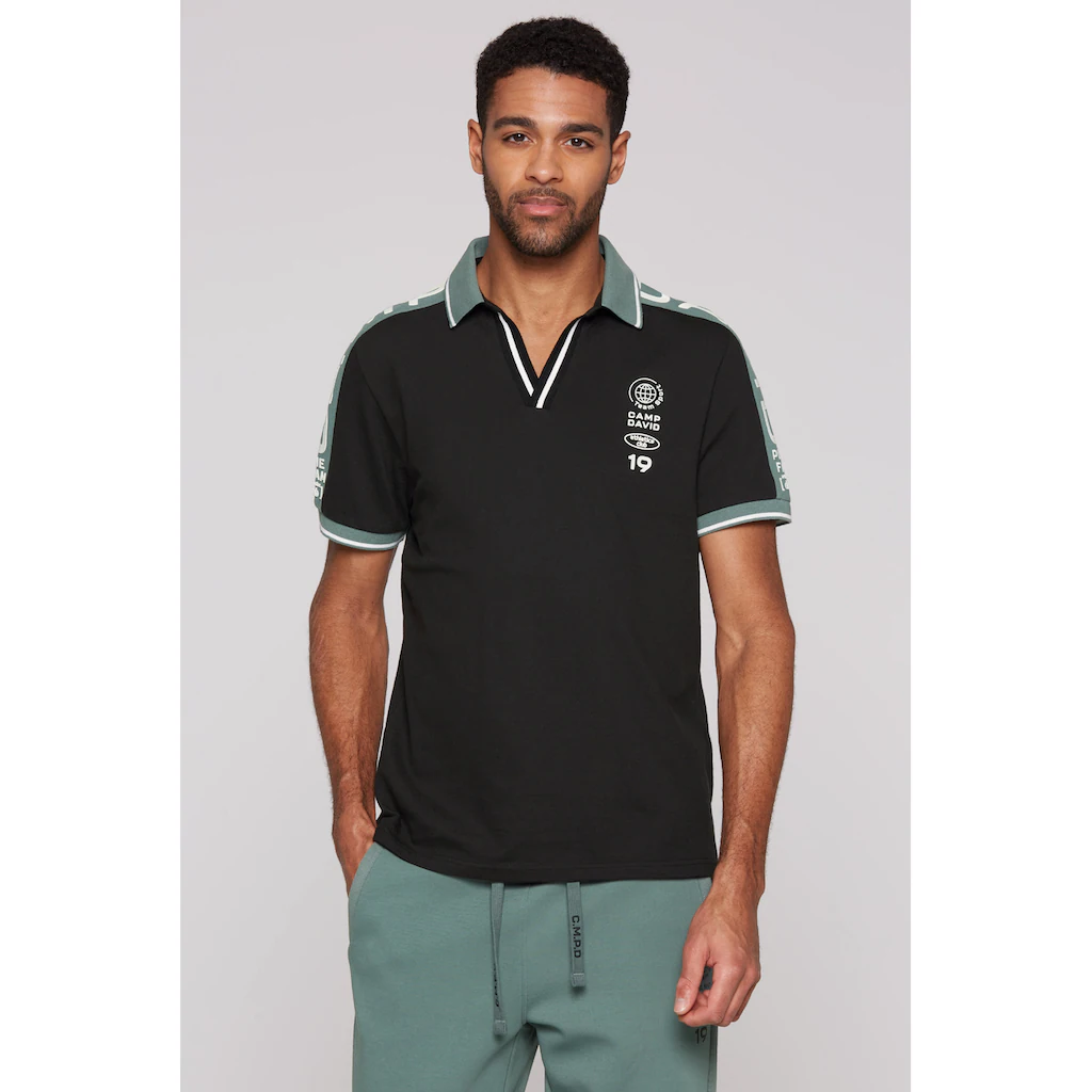 CAMP DAVID Poloshirt mit V-Ausschnitt ▷ bestellen