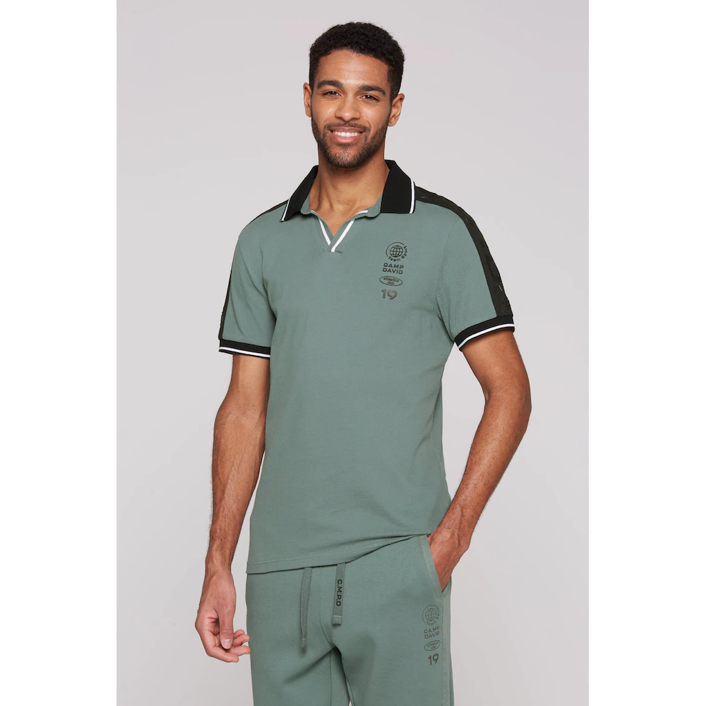CAMP DAVID Poloshirt mit V-Ausschnitt ▷ bestellen