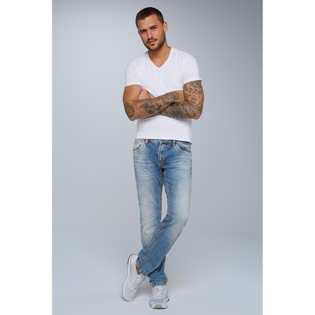 CAMP DAVID Regular-fit-Jeans Mit Breiten Nähten ▷ Kaufen