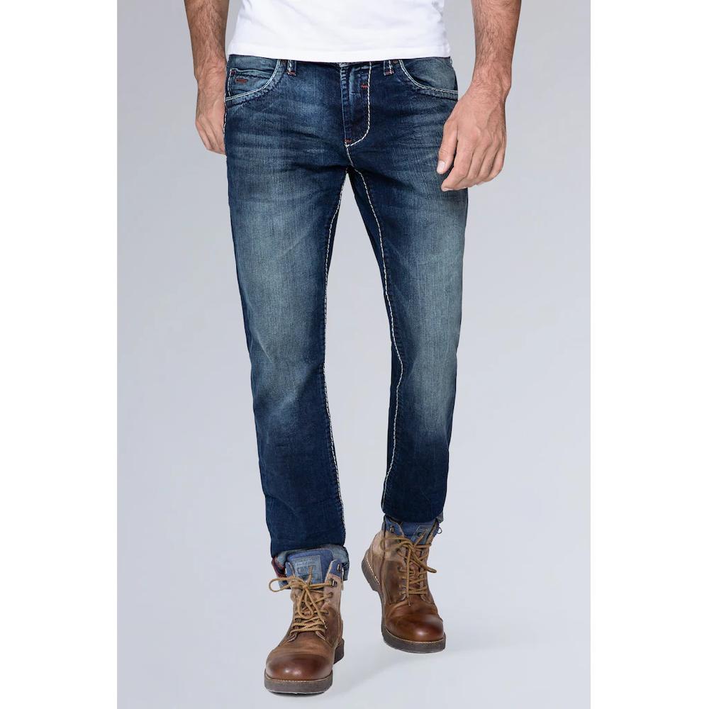 CAMP DAVID Regular-fit-Jeans mit Kontrast-Riegel ▷ für